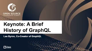 Keynote: A Brief History of GraphQL - Lee Byron, Co-Creator of GraphQL