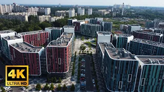 4K Киев 2021. ЖК Respublika . Новостройки Киева с высоты птичьего полёта. Kyiv by drone