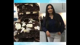 Healthy No-Bake BROWNIES / Vegan / Gluten  Free / Sugar Free | Samyuktha Diaries