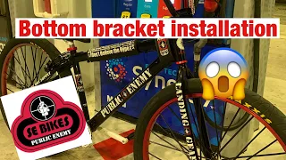 How to install a bottom bracket in a Se bikes big ripper