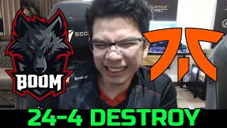 BOOM VS FNATIC GAME 3 - 4-24 DESTROY DPC SEA 2022