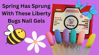 Spring Swatches: Liberty Bugs Gel Nail Pastel Colors