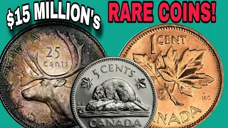 Super Rare Top 10 Canada 1 cent, 5 Cents & 25 Cents coins Worth Big money -Coins Worth money!