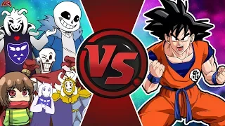 UNDERTALE vs GOKU! (Chara vs Goku, Asriel Dreemurr V Goku, Sans vs Goku, & More) Undertale Animation