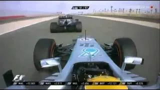F1 Bahrain GP 2013 - Hard Battle Between Hamilton and Webber - 1