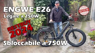 Engwe E26 - la migliore Bici elettrica del 2024 - Legale e sbloccabile