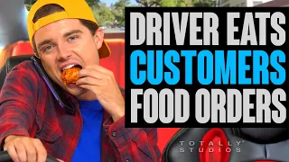 Delivery Driver Eats Customer Food!