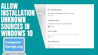 How to Allow Installation From Unknown Sources in Windows 10