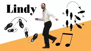 Lindy hop basic footwork