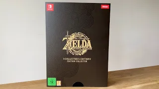 The Legend Of Zelda Tears of the Kingdom Collectors Edition Unboxing ASMR - Nintendo Switch