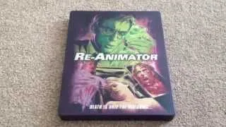 Re-Animator UK Blu-ray steelbook unboxing