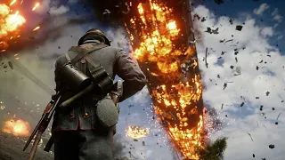 BATTLEFIELD 1: Crash zeppelin (airship) to the sountrak - OPENHEIMER [4K 60FPS]