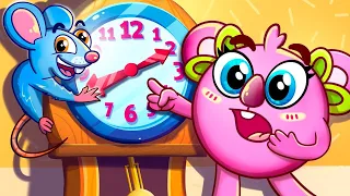 Hickory Dickory Dock Song 😎 | Funny Kids Songs 😻🐨🐰🦁 And Nursery Rhymes by Baby Zoo