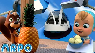 Pineapple Ice Cream à la Arpo! | ARPO | Educational Kids Videos | Moonbug Kids