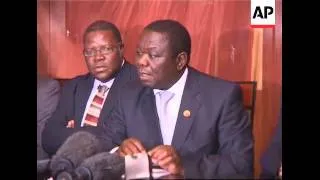 Opposition says power-sharing talks fail; Tsvangirai; Mugabe; Mbeki