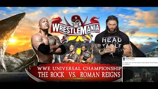 WrestleMania dream match - Dwayne 'The Rock' Johnson vs Roman Reigns Ad video included - HD