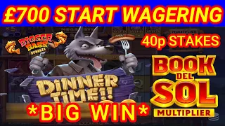 £700 START WAGERING - 40p STAKES - CAN WE GET A CASHOUT ? -  BIG BAD WOLF MEGAWAYS BIG WIN