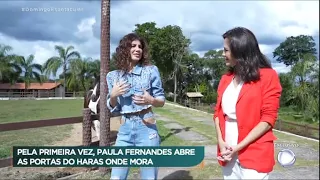 Paula Fernandes abre as portas do seu haras e reencontra a cantora canadense Shania Twain