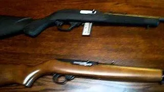 Ruger 10/22 and Marlin 795 close up