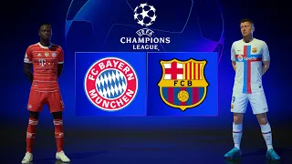 FIFA 22 - Bayern Munich vs Barcelona Full Match | UEFA Champions League 22/23 [PC]