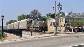 End Of Train Passing & This Happens!  Gotta Pay Attention Son!  Loud DPUs & RR Radio Up Close On CSX