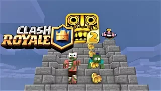 Monster School : TEMPLE RUN vs CLASH ROYALE CHALLENGE - Minecraft Animation