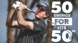 50 Phil Mickelson swings for his 50th birthday