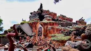 Magic Kingdom Splash Mountain Drop Sights & Sounds in 4K | Walt Disney World Florida May 2022