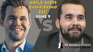 Magnus Carlsen vs Ian Nepomniachtchi Game 9 | FIDE World Chess Championship 2021 Dubai