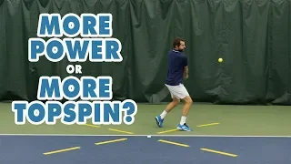 How To Get More POWER on Drives and TOPSPIN By Shaping The Ball - Tennis Tip