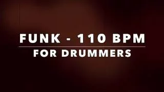 Funk Backing Track for Drummers  - 110 bpm (NO DRUMS)