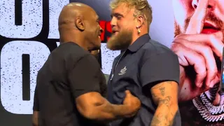 Mike Tyson PUNCHES Jake Paul in the GUT and LAUGHS AT HIM during FACE OFF