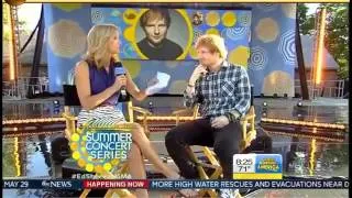 Ed Sheeran GMA Interview - Ed Sheeran Singing Good Morning America Central Park (VIDEO)