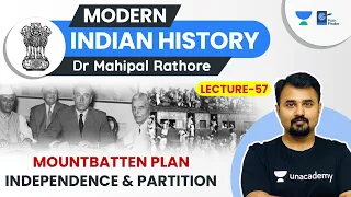 L57: Plan Balkan, Mountbatten Plan, Independence & Partition l Modern History by Dr Mahipal Rathore