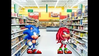 KNUCKLES, JUST CHOOSE A SPAGHETTI SAUCE (Sprite animation)