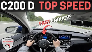 Mercedes C200d 160 HP W205 POV | Is It FAST ENOUGH? AUTOBAHN Acceleration TOP SPEED