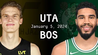 Jazz vs. Celtics Full Game Highlights | Jan. 5, 2024