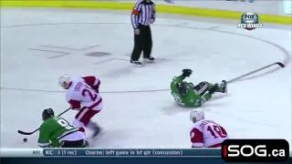 Tomas Tatar Explodes passed the Dallas D for a dirty goal