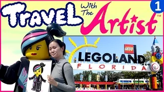 Fun Things to Do, to See, to Draw in LEGOLAND - Travel with Artist Vlog #1 | Mei Yu