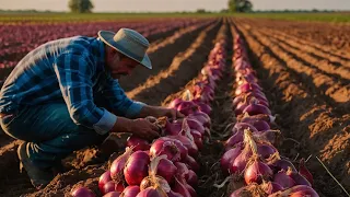 The Most Modern Agriculture Machines That Are At Another Level , How To Harvest Onions In Farm ▶2