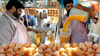 Refreshing Booster Orange Juice | Healthy Mosambi Sharbat at Pakistan Food Street. Sweet Lemon Juice
