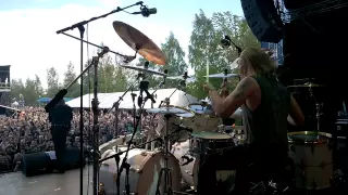 Pearl Artist Rolf Pilve - Stratovarius - Speed of Light @ South Park Festival, Tampere, 5/6/2015