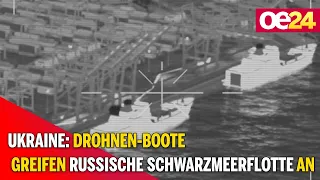 Ukraine: Drohnen-Boote greifen russische Schwarzmeerflotte an