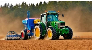 Sowing 2016  GoPro 4 Black Slow motion ! 2x John Deere 6830 + 2x Lemken solitair 9, JD 6115R