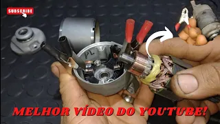 Melhor Vídeo de Troca de Escovas Montagem e Teste do Motor de Partida!