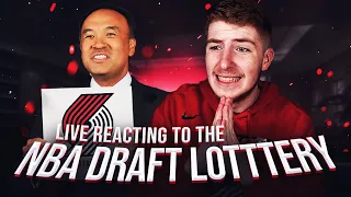 BLAZERS GETTING THE #1 PICK! LIVE REACTION TO THE NBA DRAFT LOTTERY!