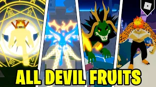 EVERY DEVIL FRUITS Showcase in BLOX FRUITS (Awakened and Unawakened) || Roblox