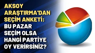 Aksoy Araştırma'dan seçim anketi: Bu pazar seçim olsa hangi partiye oy verirsiniz?