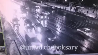 Момент ДТП на Московском проспекте