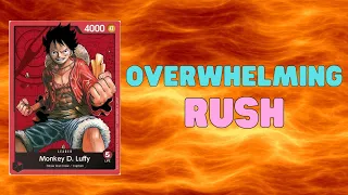 Overwhelming Rush! Red Luffy Starter Deck Guide and Gameplay - One Piece Card Game (TCG)